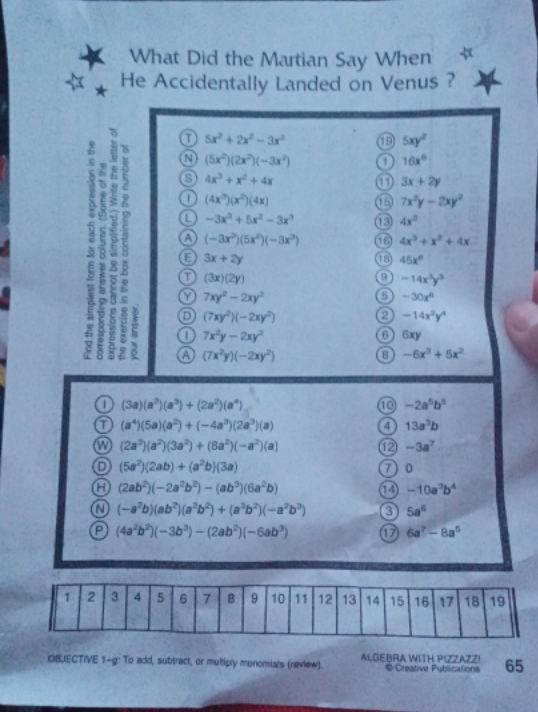 What Did the Martian Say When He Accidentally