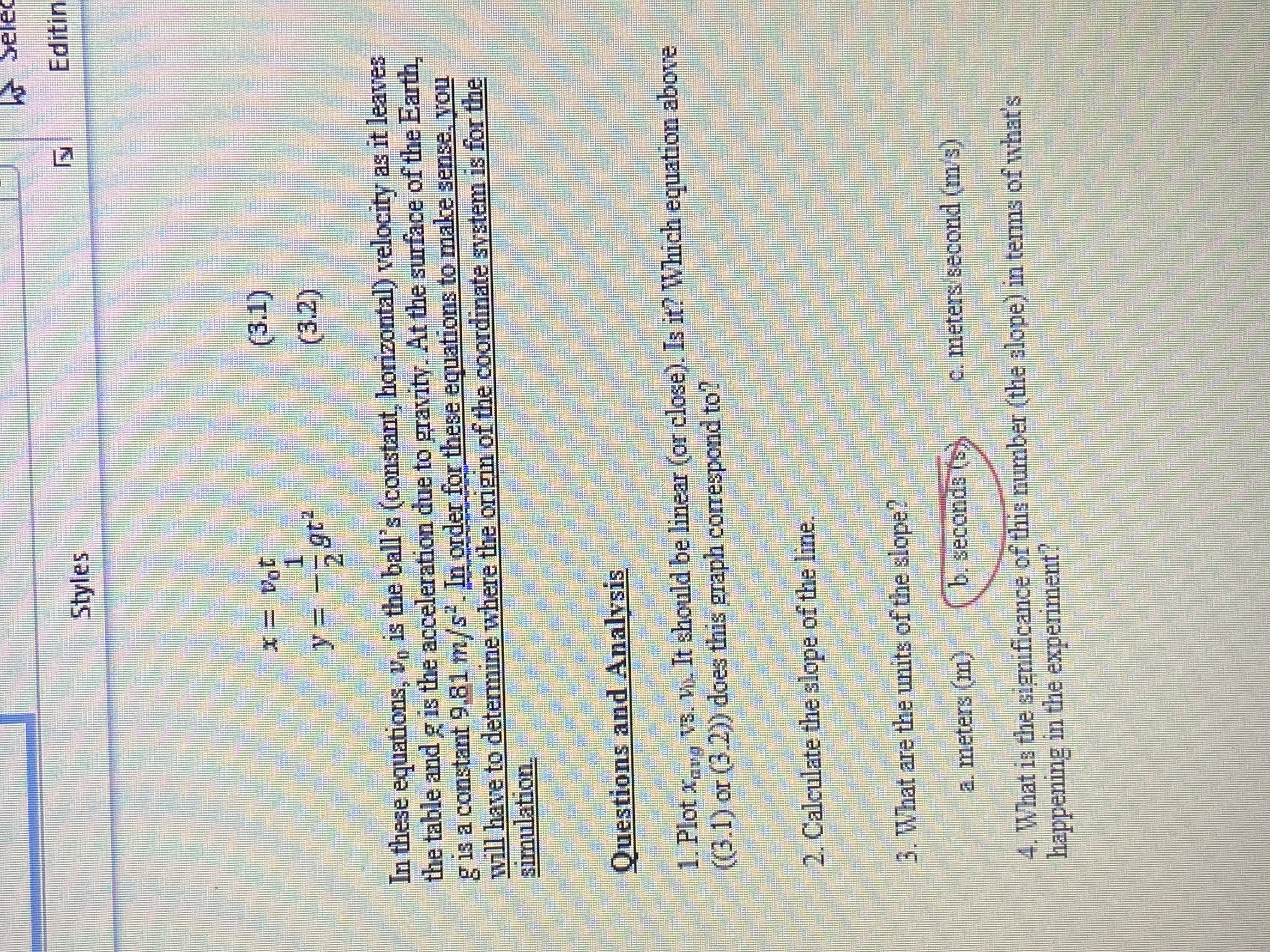 he seled Styles Editin (3.1) 1 (3.2) In these