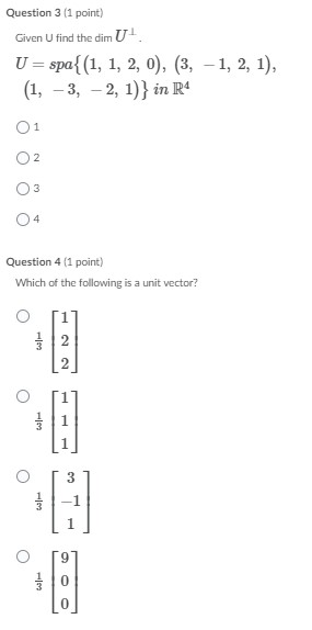 Please answer and show all work: Question 3 (1