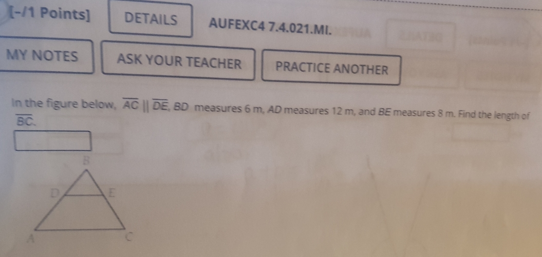 No other details [-/1 Points] DETAILS AUFEXC4