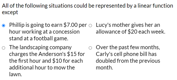 All of the following situations could be