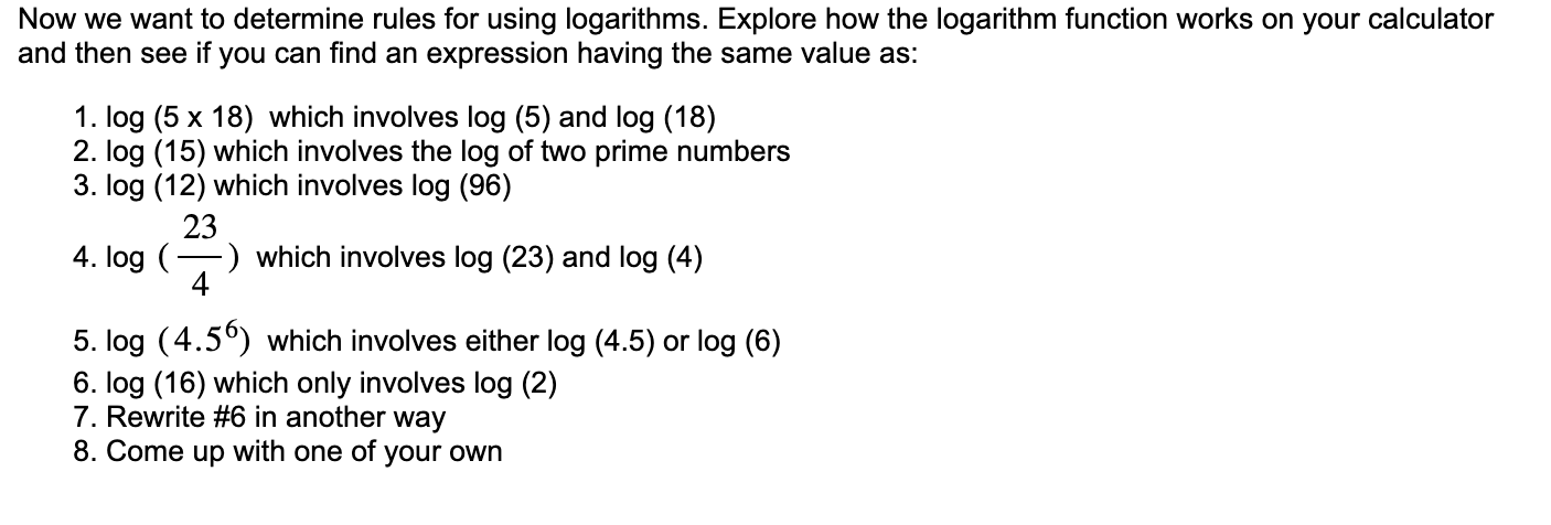 Now we want to determine rules for using