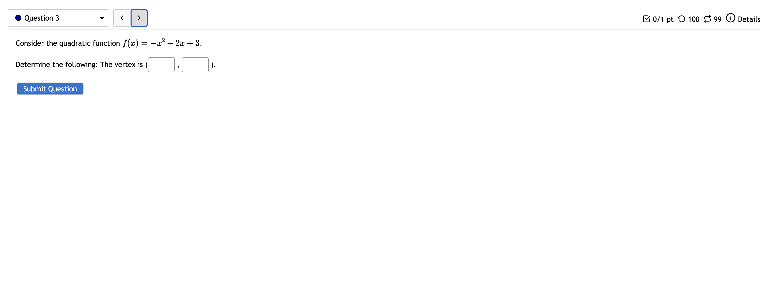 Homework 4 Q1-15 (3.1-3.5) -7 -6 -5 -4 -3 -2 - 1