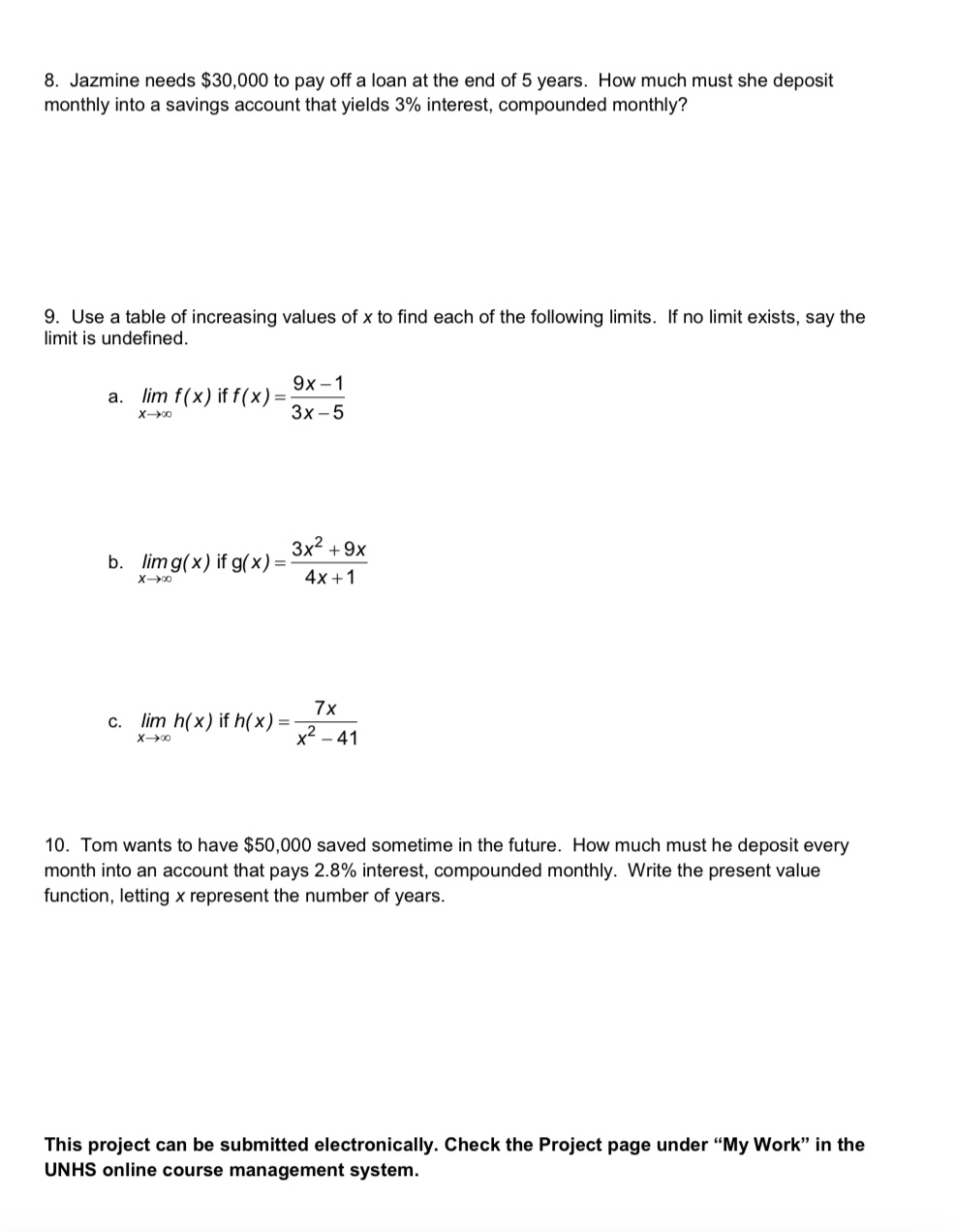 8. Jazmine needs $30000 to pay ofia loan at the