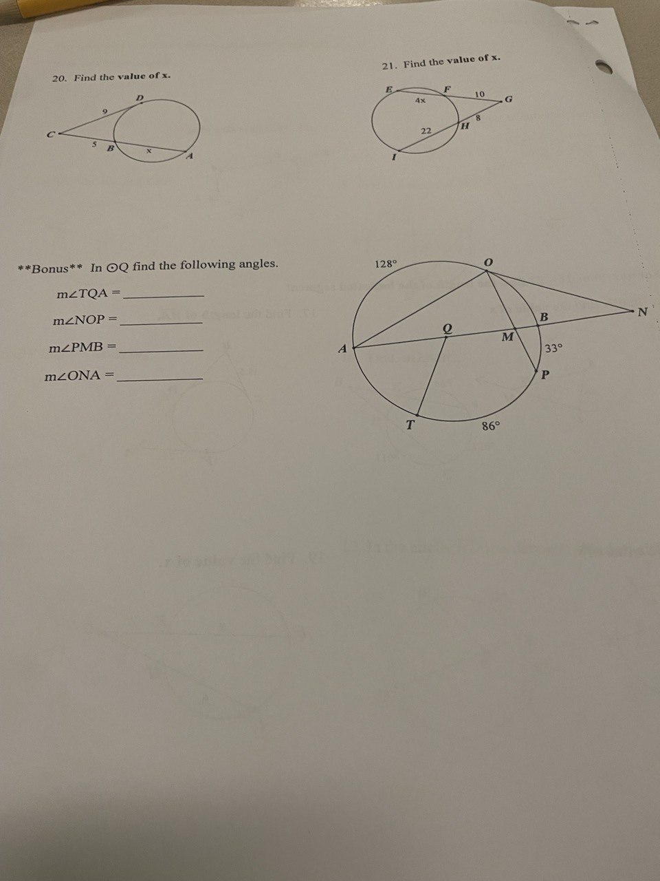 Need help asap For number 12 u need to find