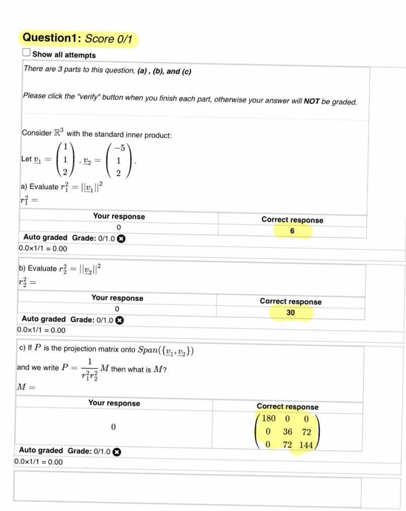 Please explain why the highlighted ones are the