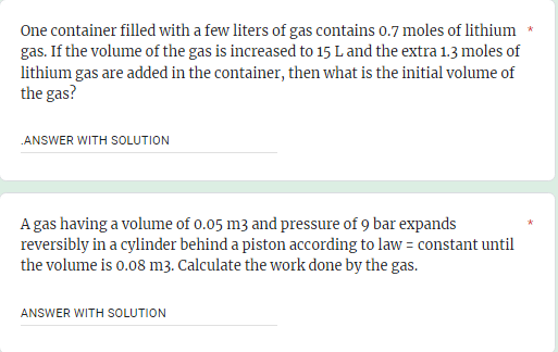 Thermodynamics Please show me the solution until