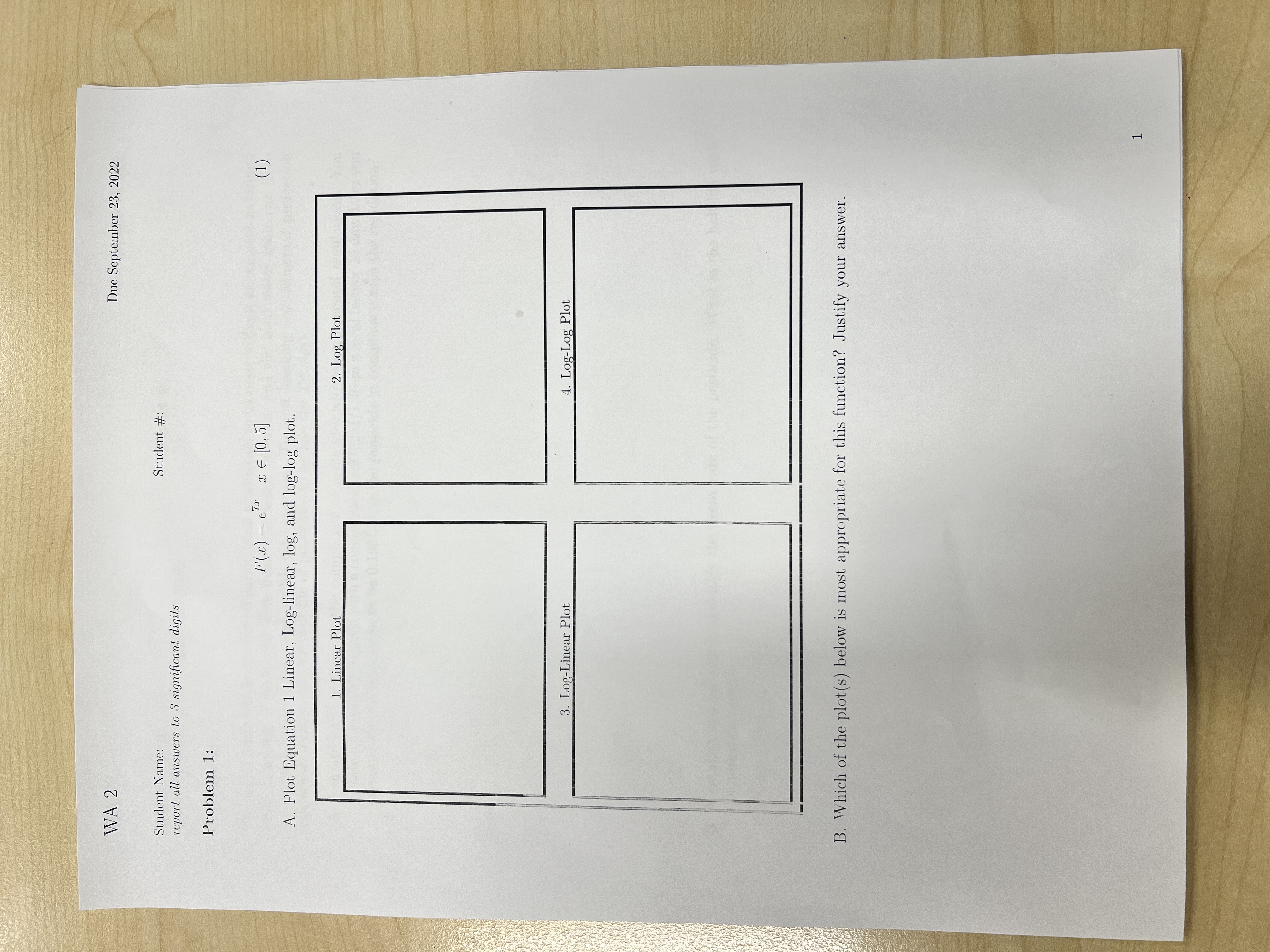 WA 2 Duc September 23, 2022 Student Name: Student