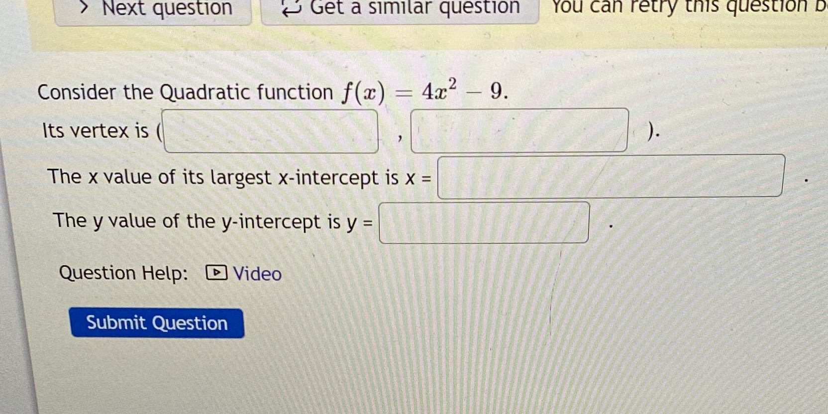 Next question Get a similar question You can