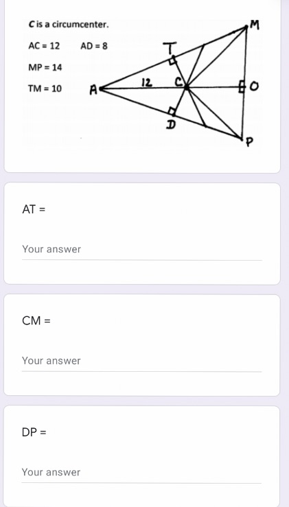 Dot down answers to the question. C is a