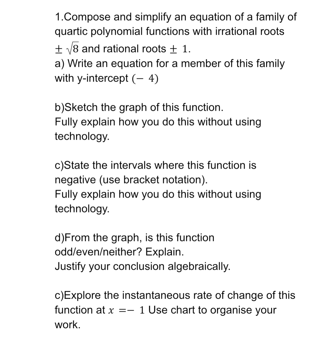 1.Compose and simplify an equation of a family of