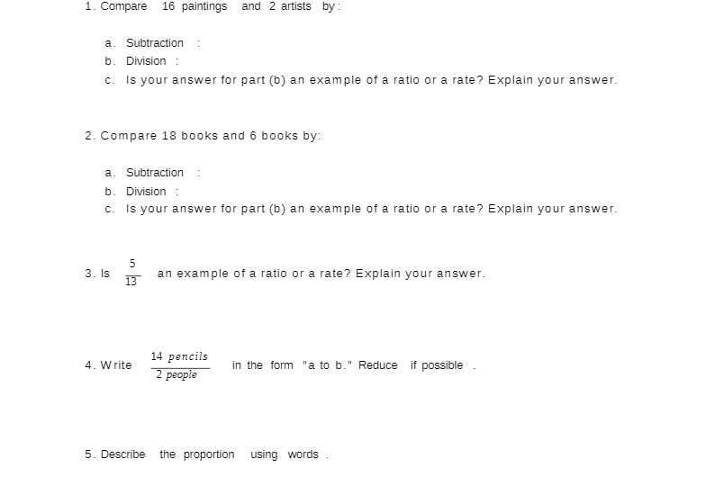 1. Compare 16 paintings and 2 artists by: a.