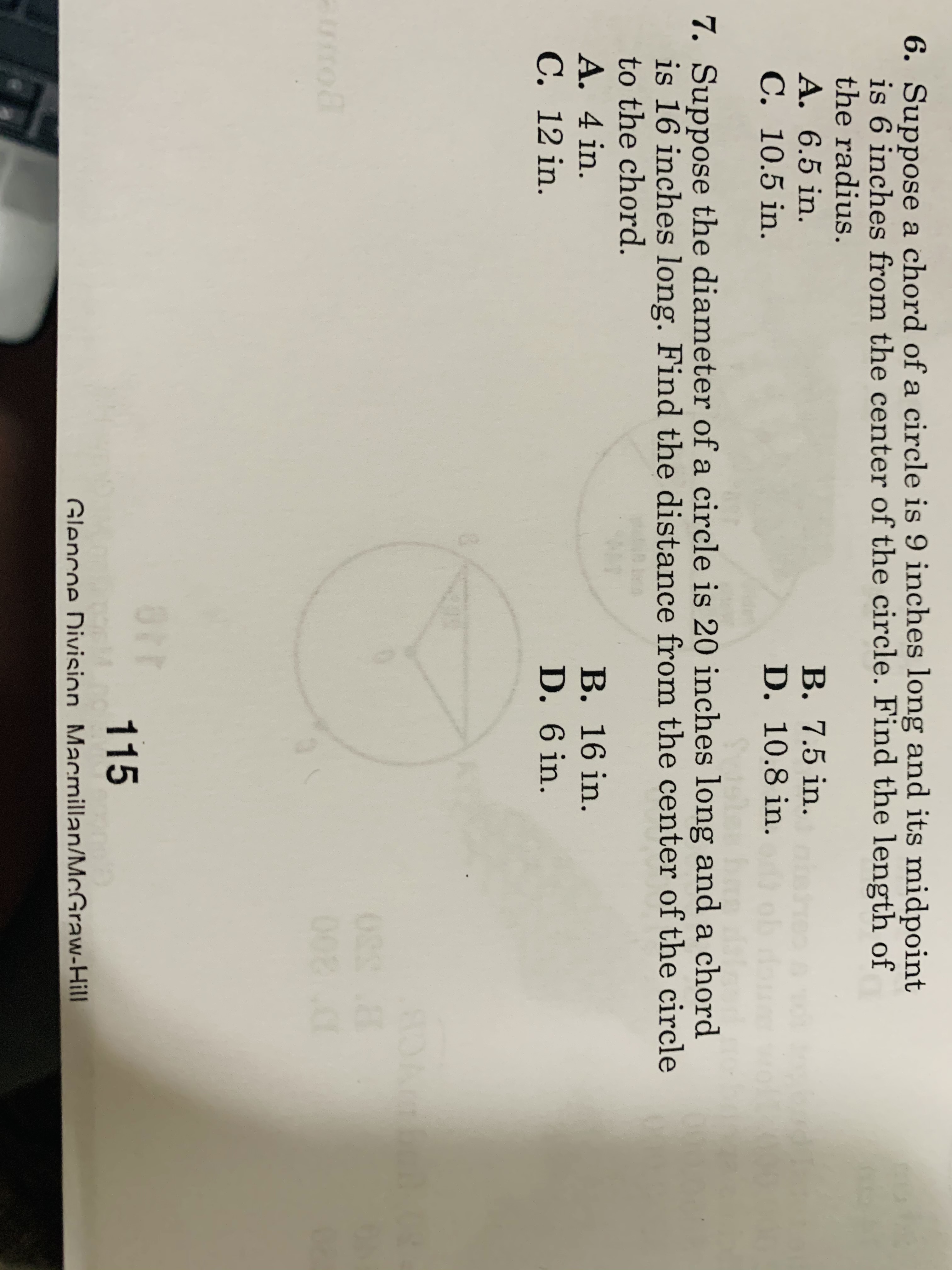 Hello, this question, number 6 will be on my test