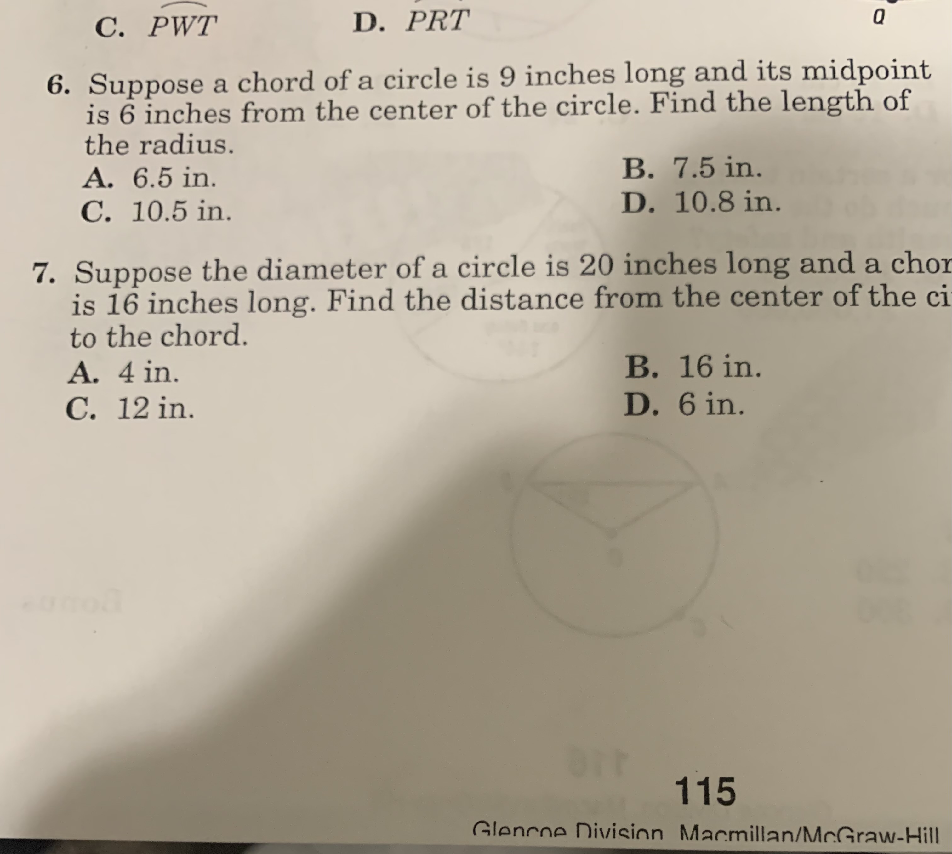 Hello, this question, number 6 will be on my test