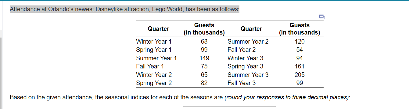 Given the following data, use exponential