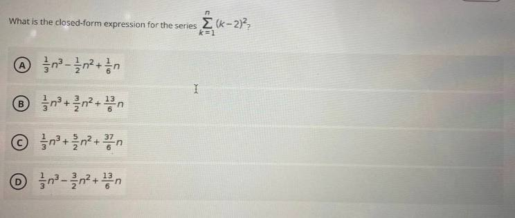 answer onyl \fn What is the closed-form