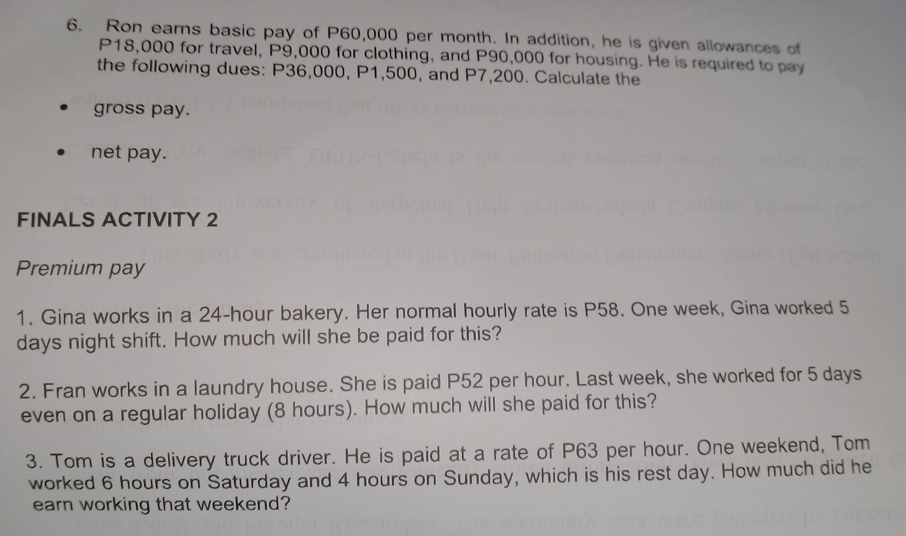 FINALS QUIZ 1 1. Rino is a substitute teacher. On