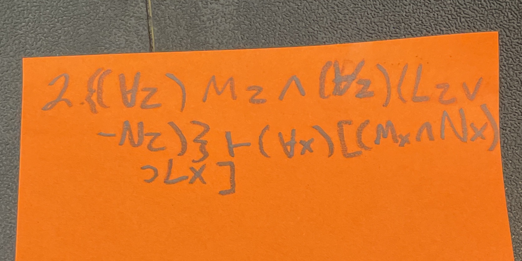Construct a derivation using PD or PD+ 2 . ( Vz )