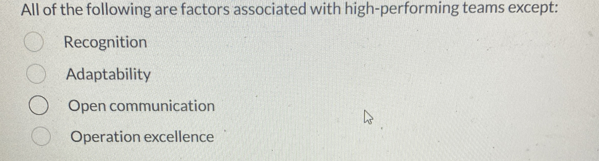 All of the following are factors associated with