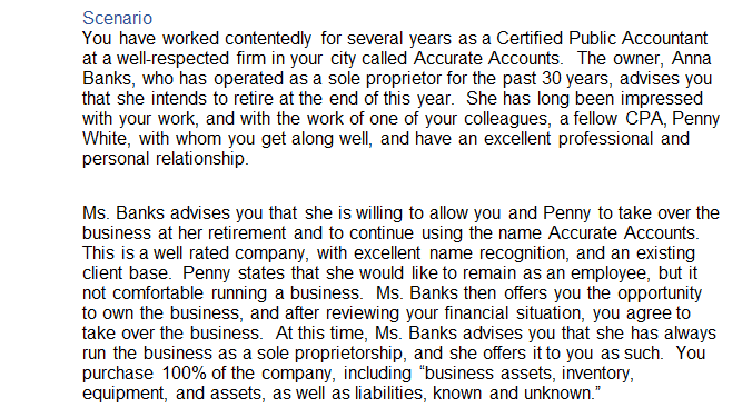 Scenario You have worked contentedly for several