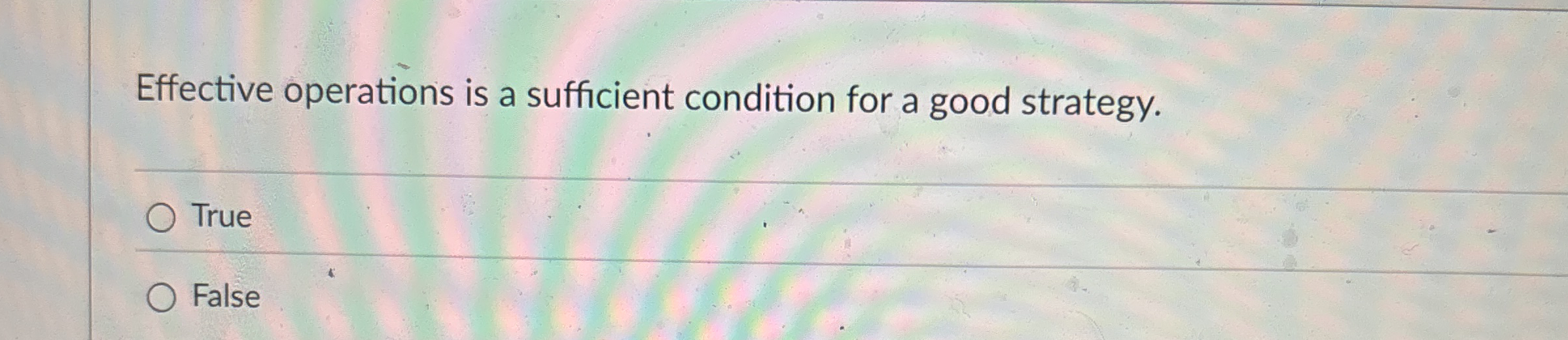 Effective operations is a sufficient condition