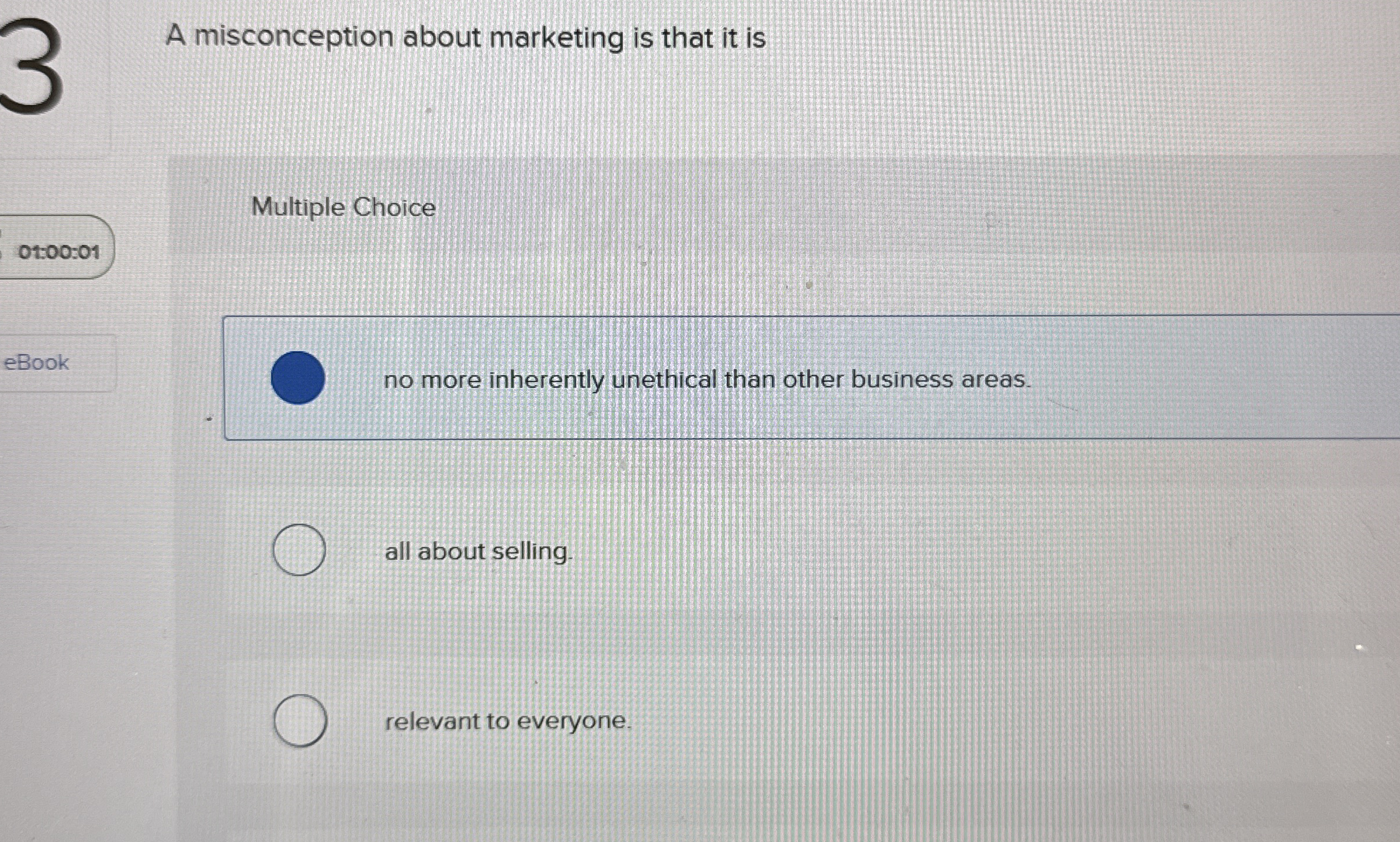 A misconception about marketing is that it is