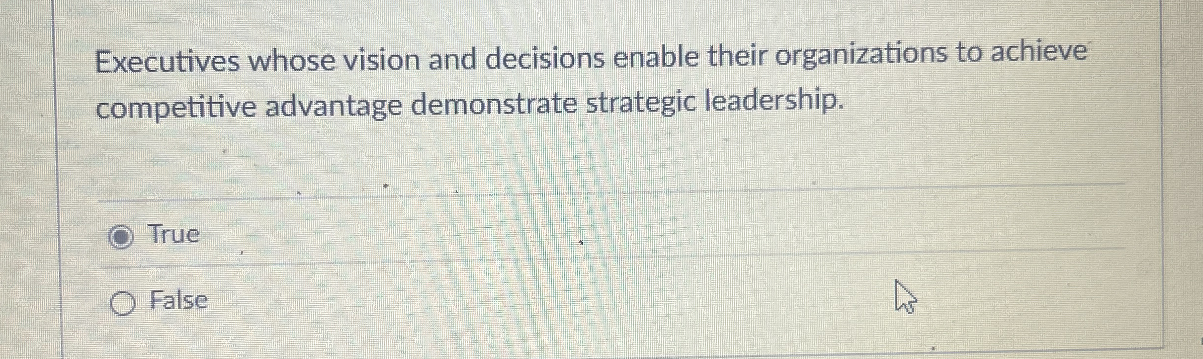 Executives whose vision and decisions enable