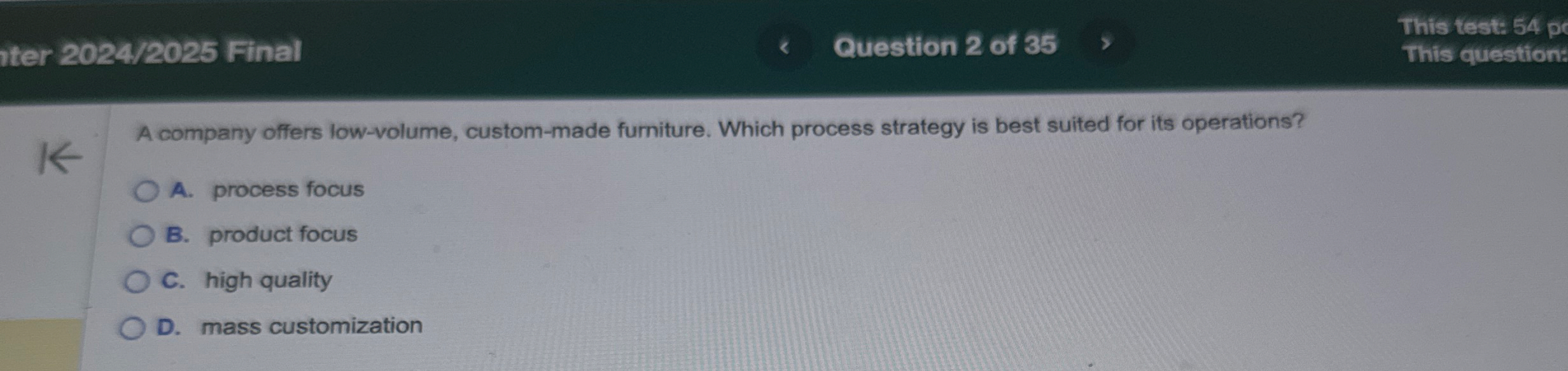 Iter 2 0 2 4 / 2 0 2 5 Final Question 2 of 3 5