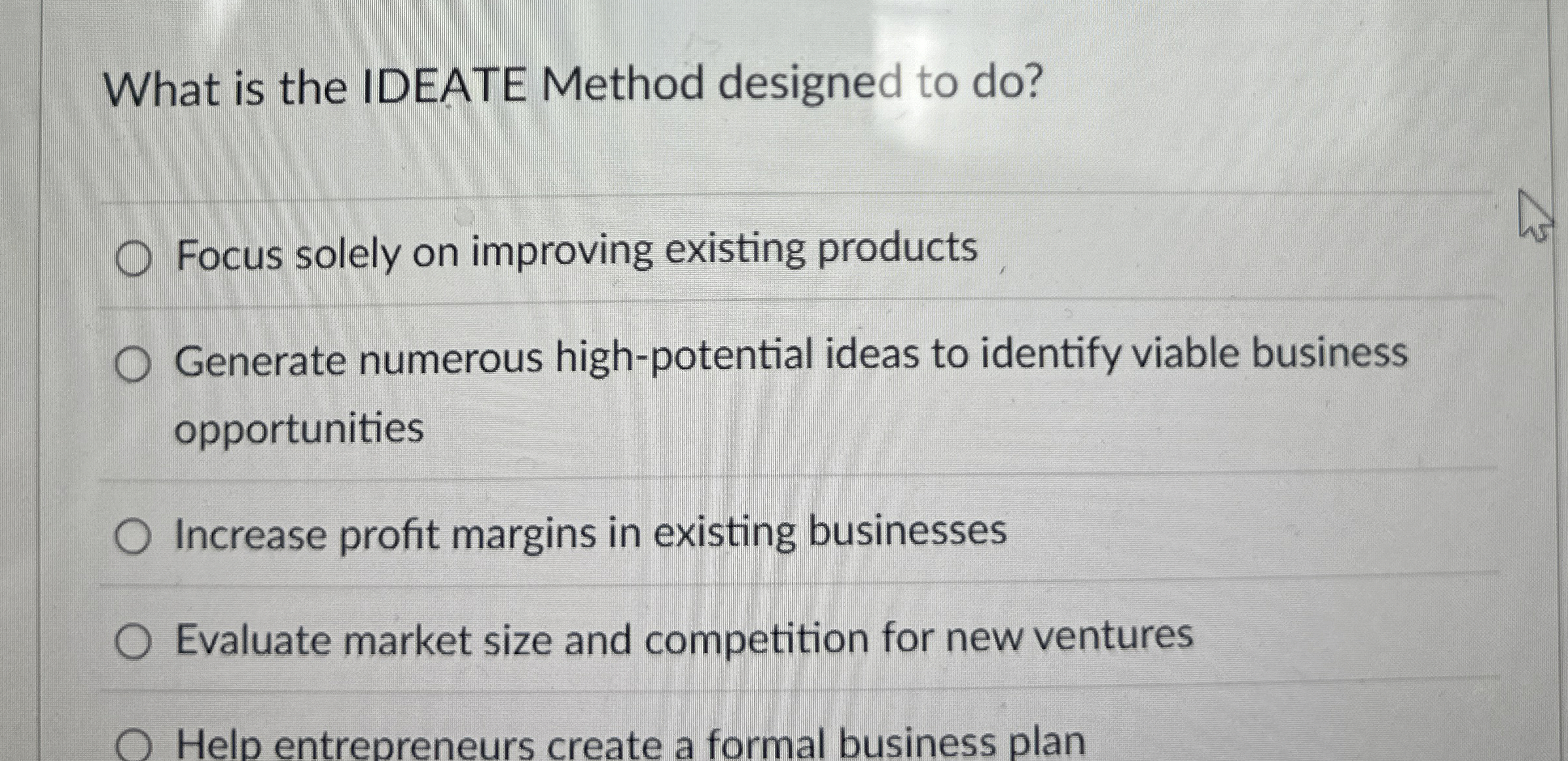 What is the IDEATE Method designed to do ? Focus