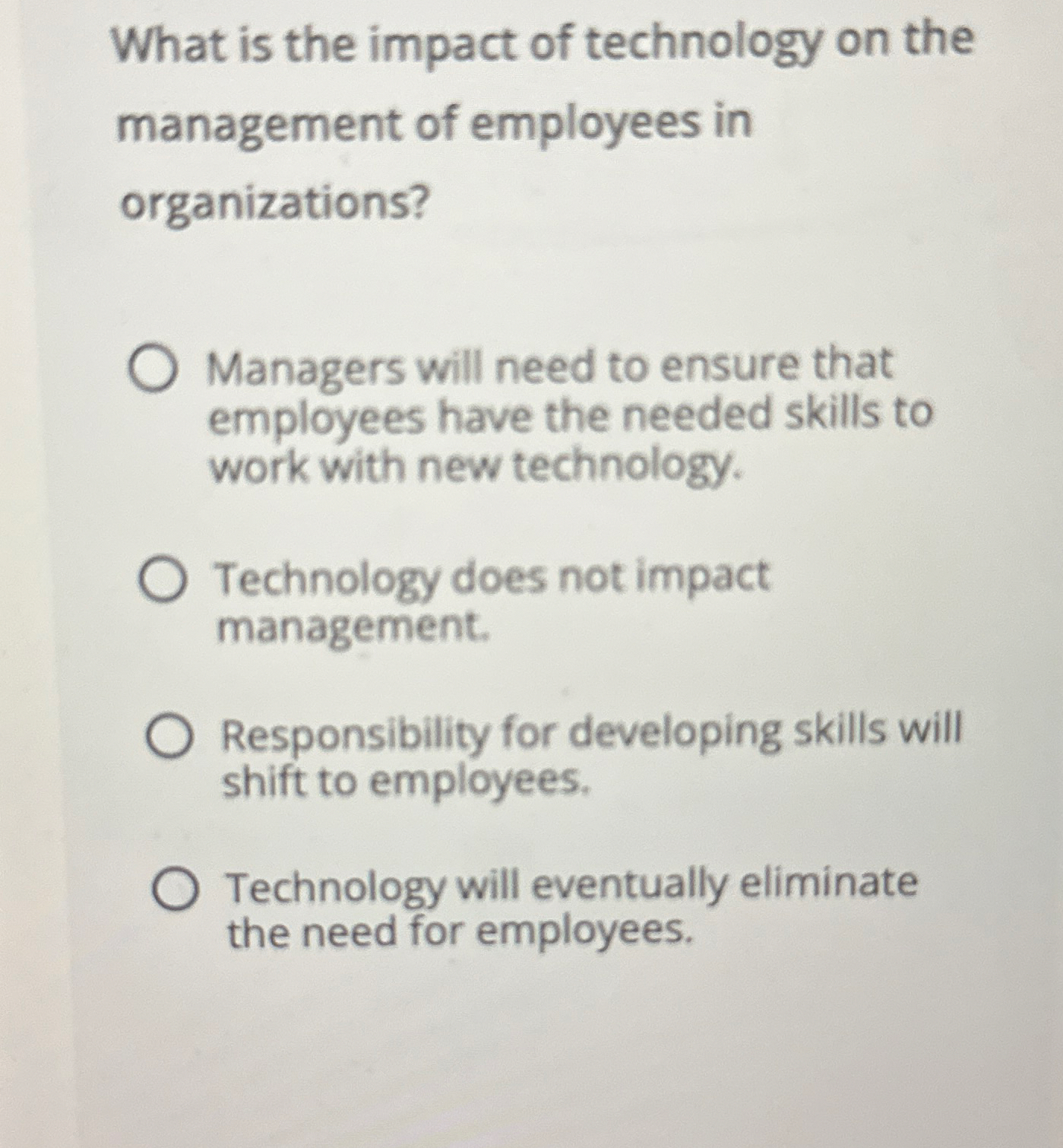 What is the impact of technology on the