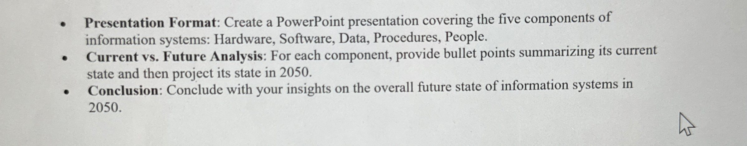 Presentation Format: Create a PowerPoint