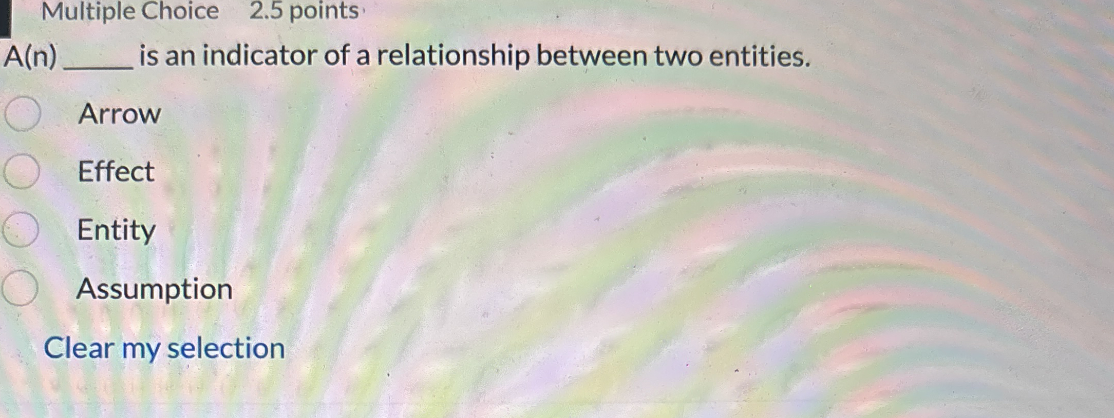 Multiple Choice 2 . 5 points A ( n ) is an