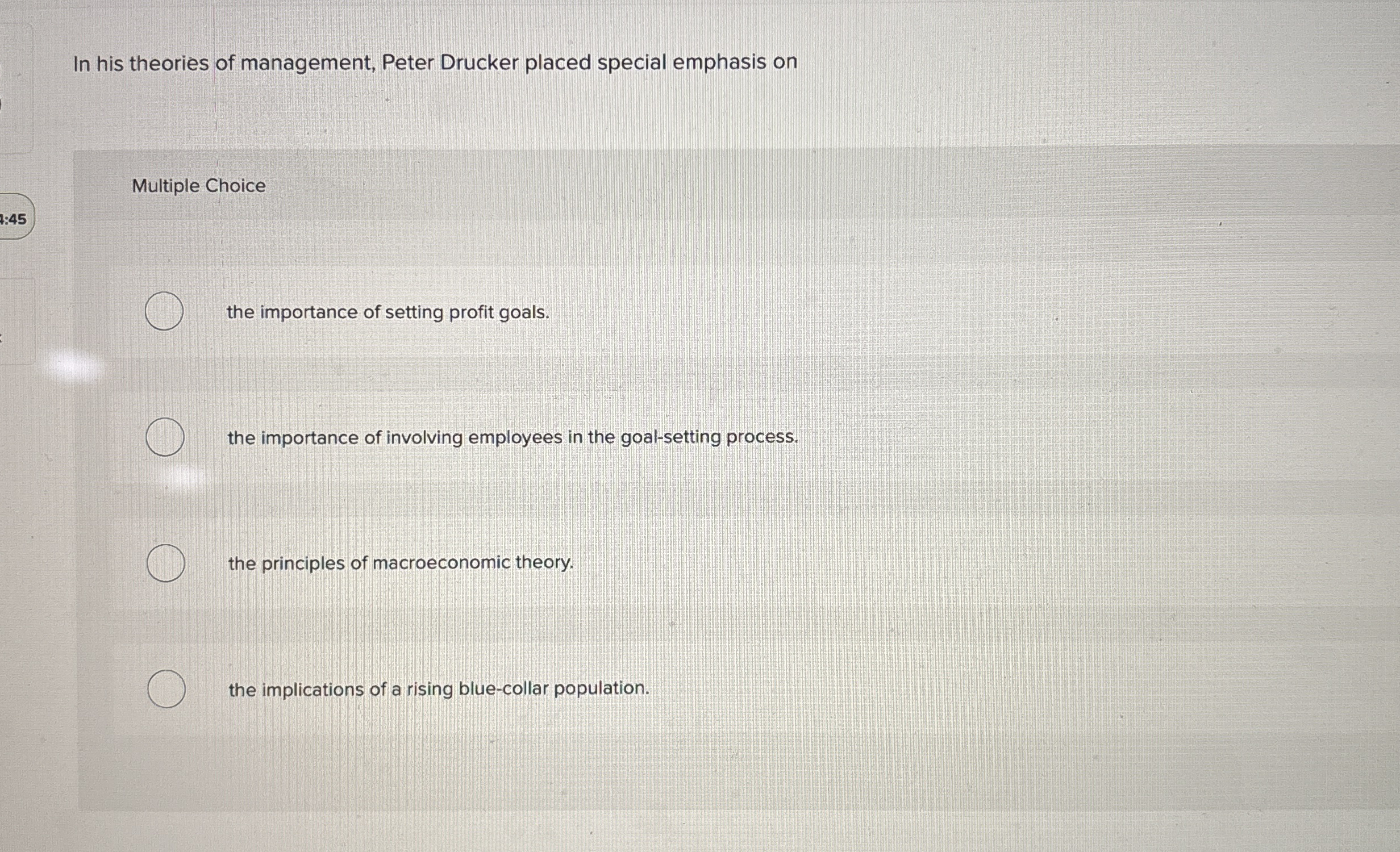 In his theories of management, Peter Drucker