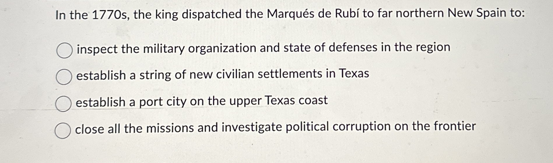 In the 1 7 7 0 s , the king dispatched the Marqu