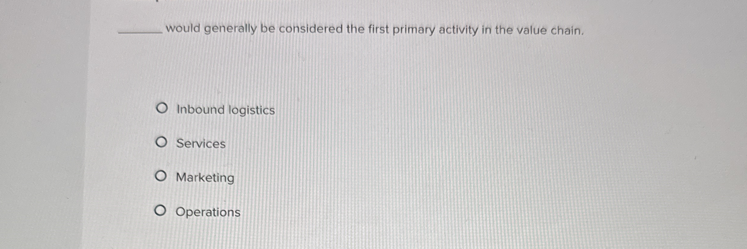 would generally be considered the first primary