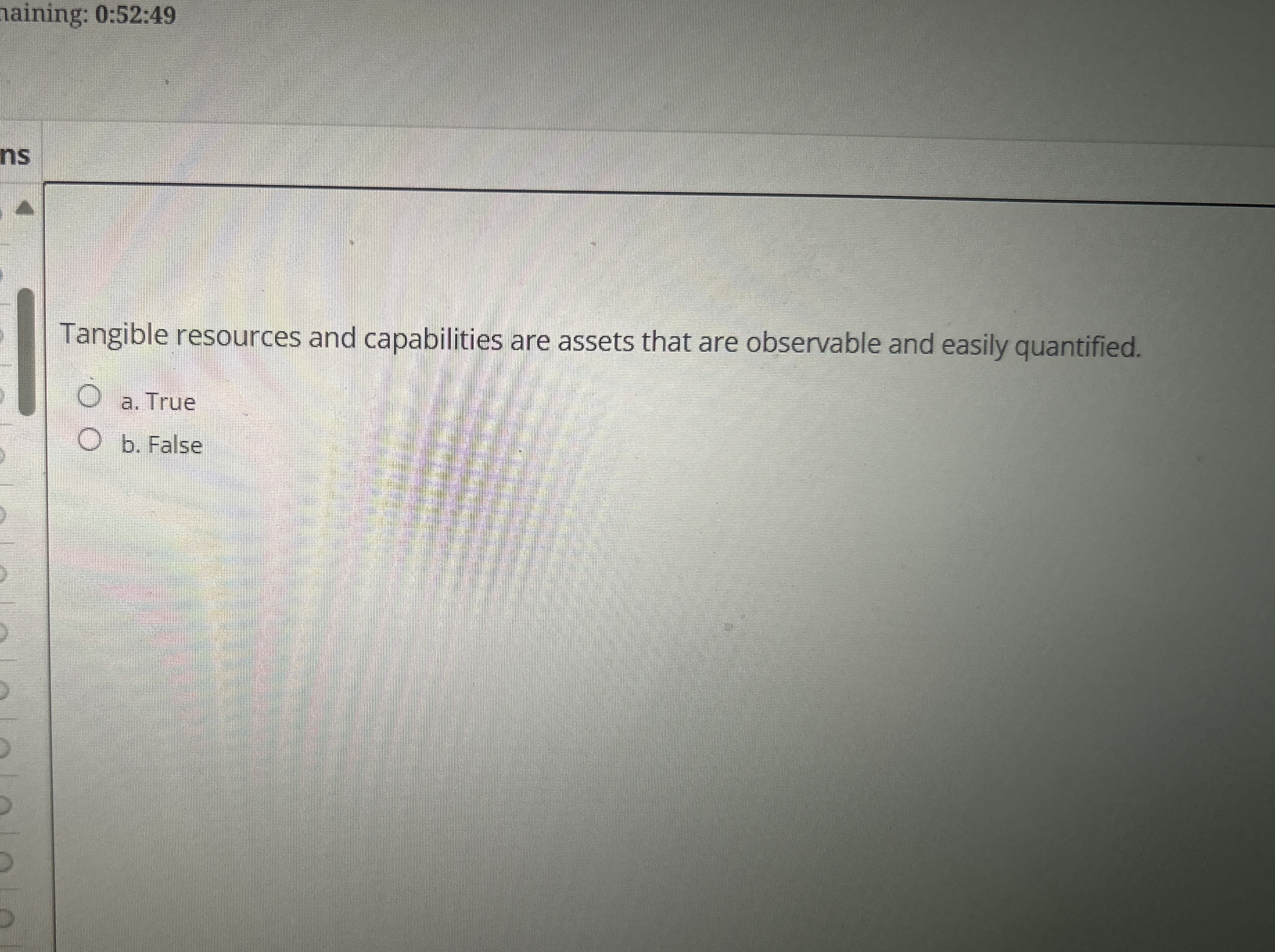 haining: 0 : 5 2 : 4 9 Tangible resources and