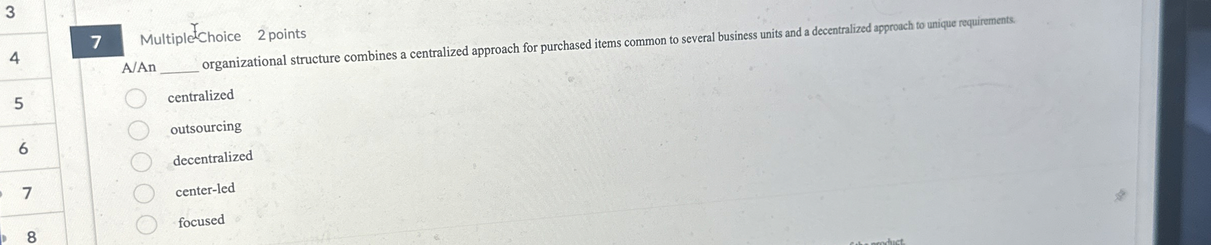 3 4 7 Multiple ? C Choice 2 points A / An