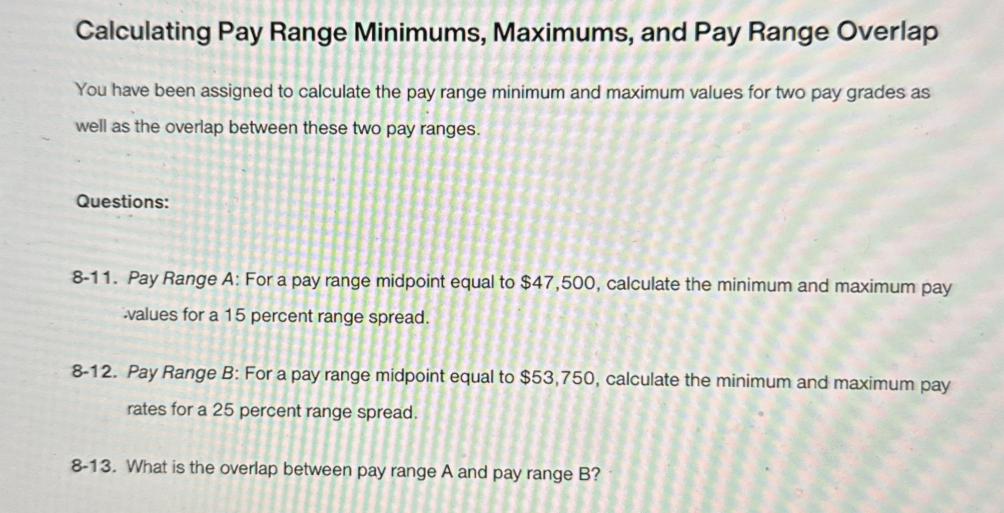 Calculating Pay Range Minimums, Maximums, and Pay