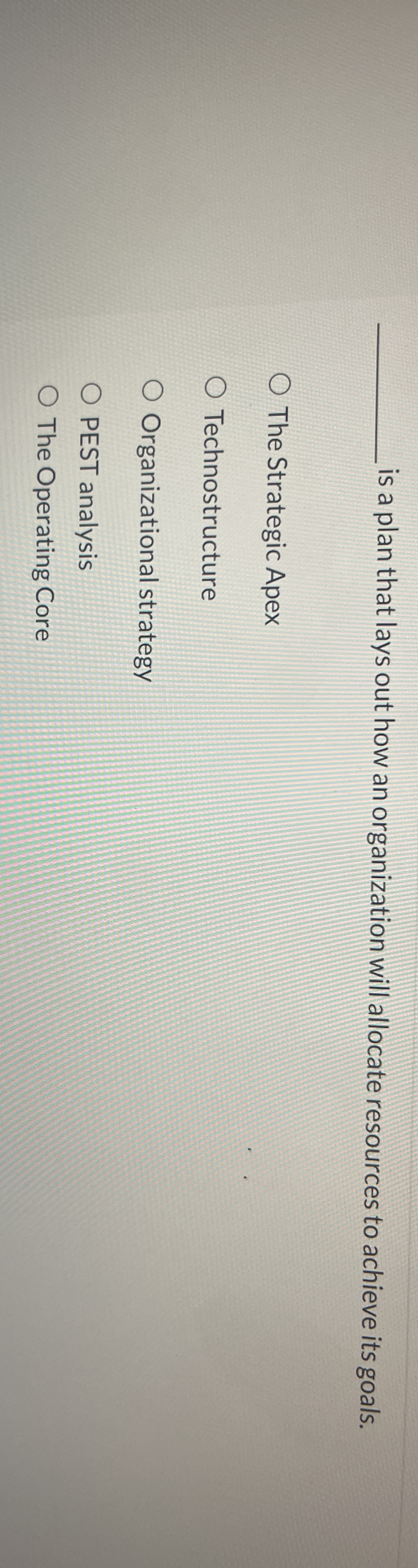 is a plan that lays out how an organization will