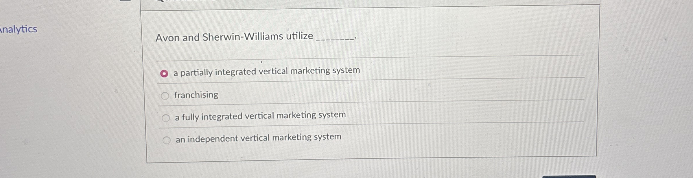 Avon and Sherwin - Williams utilize q , a