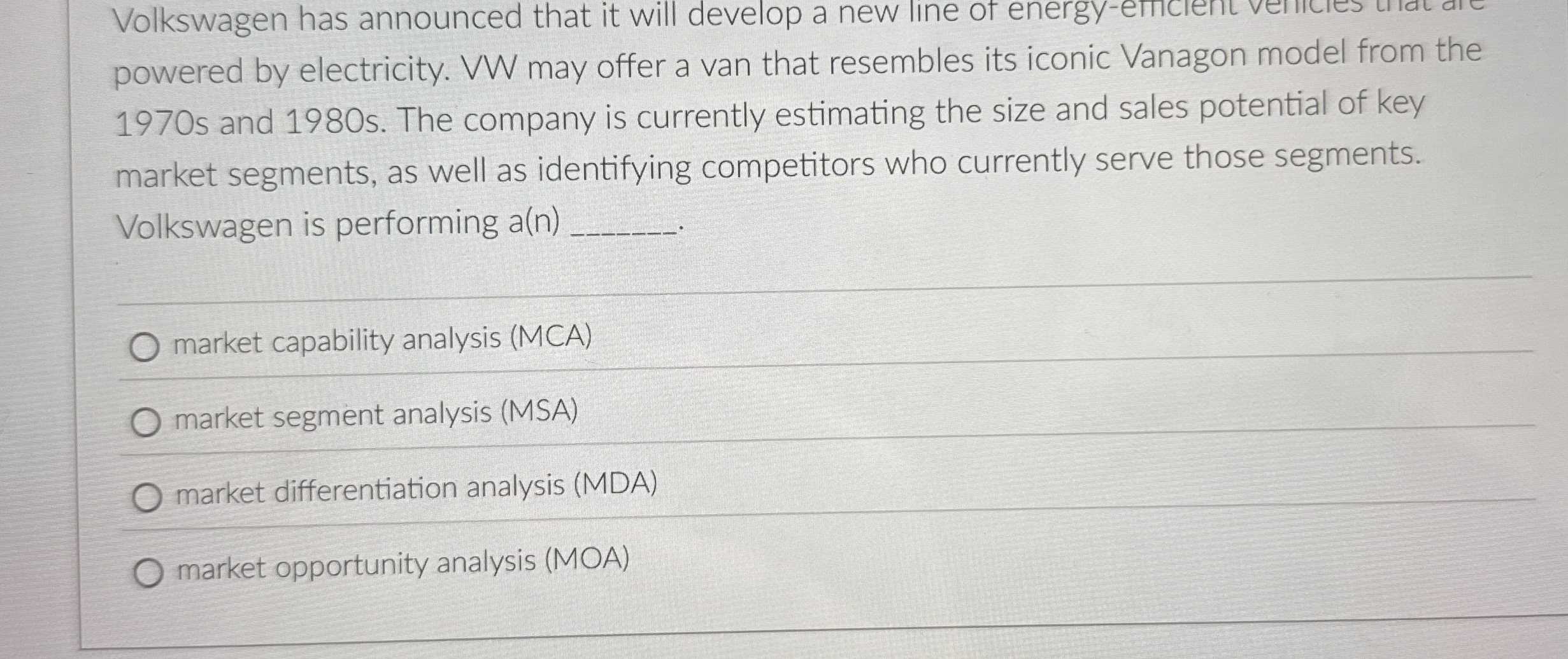 Volkswagen has announced that it will develop a