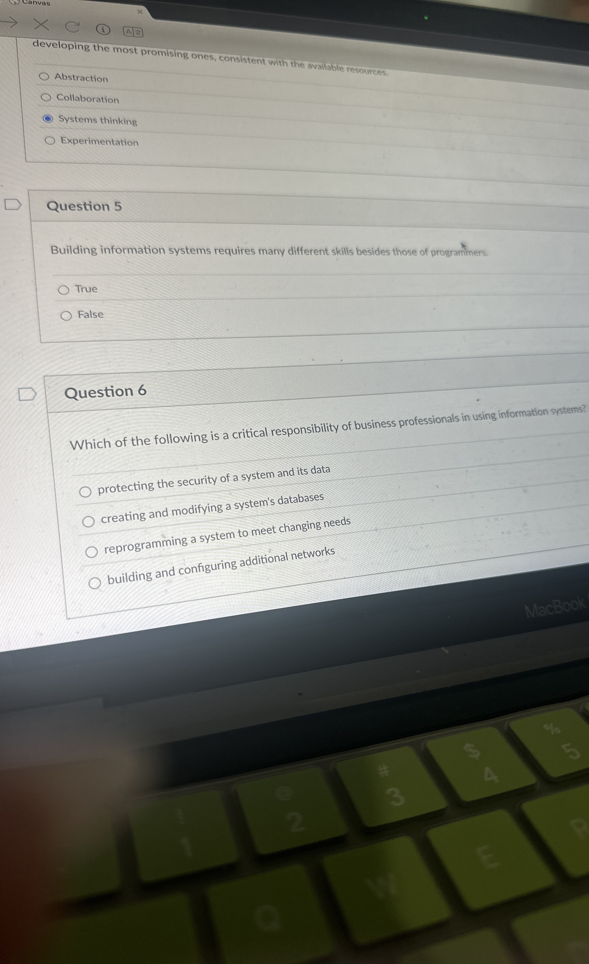 developing the most promising ones, consistent