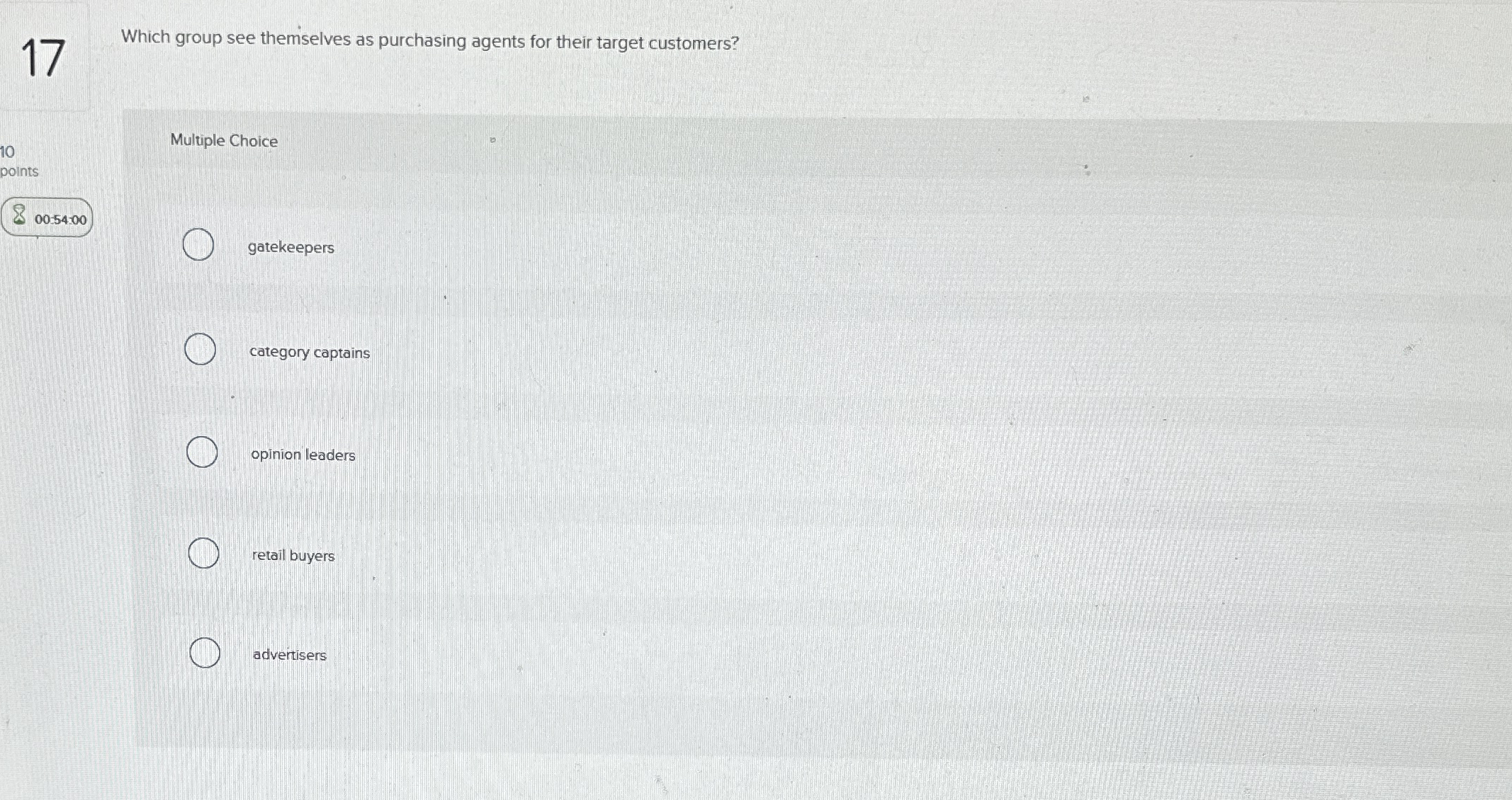 Which group see themselves as purchasing agents