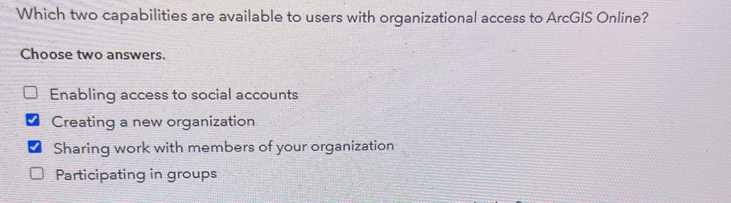Which two capabilities are available to users