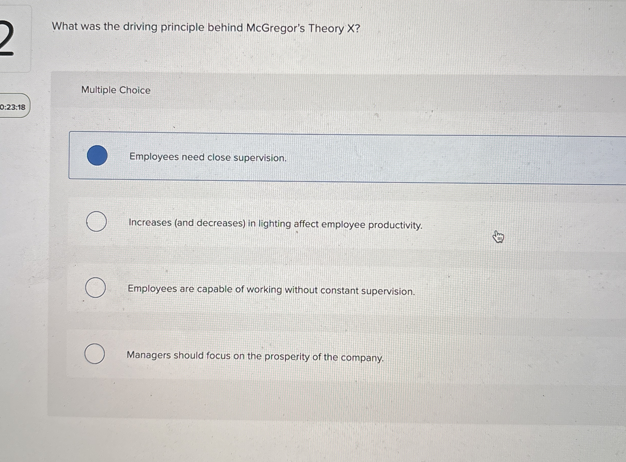 What was the driving principle behind McGregor's