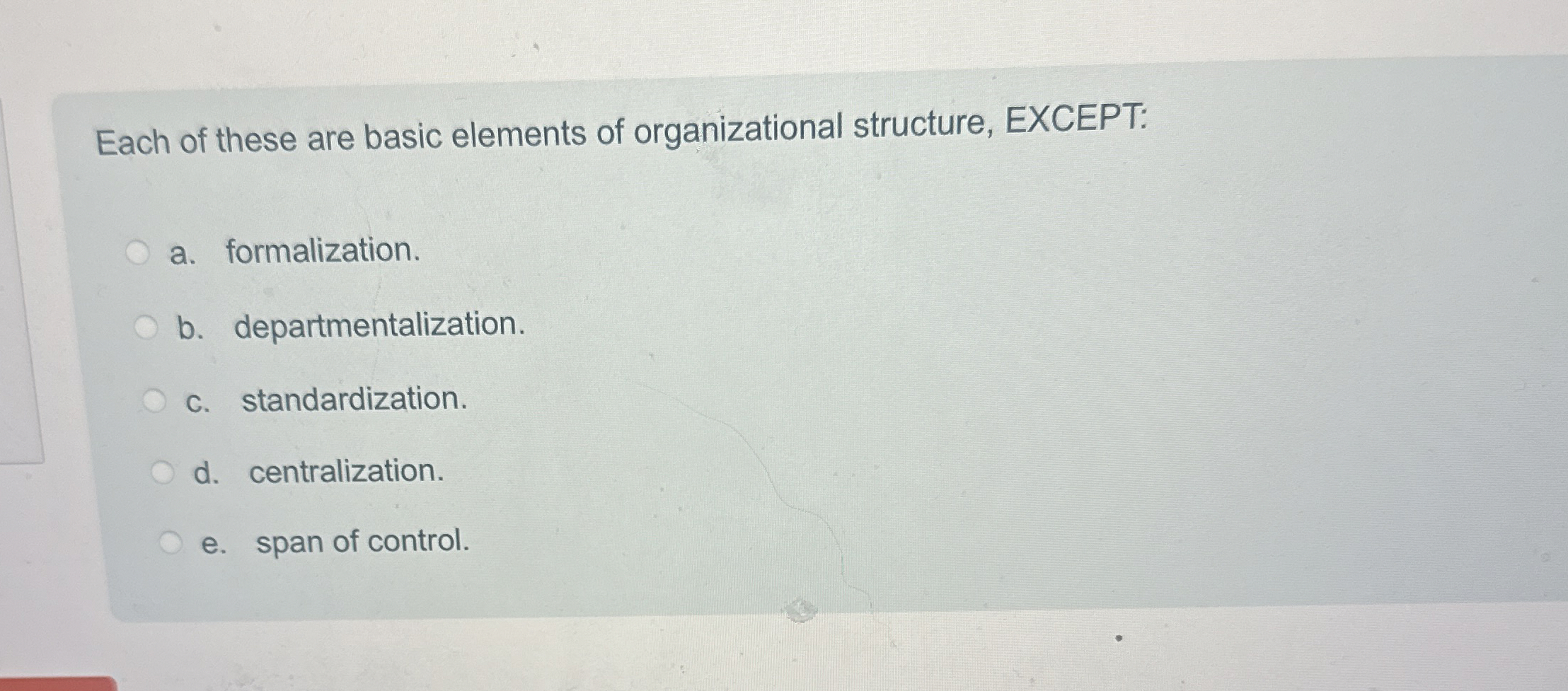 Each of these are basic elements of