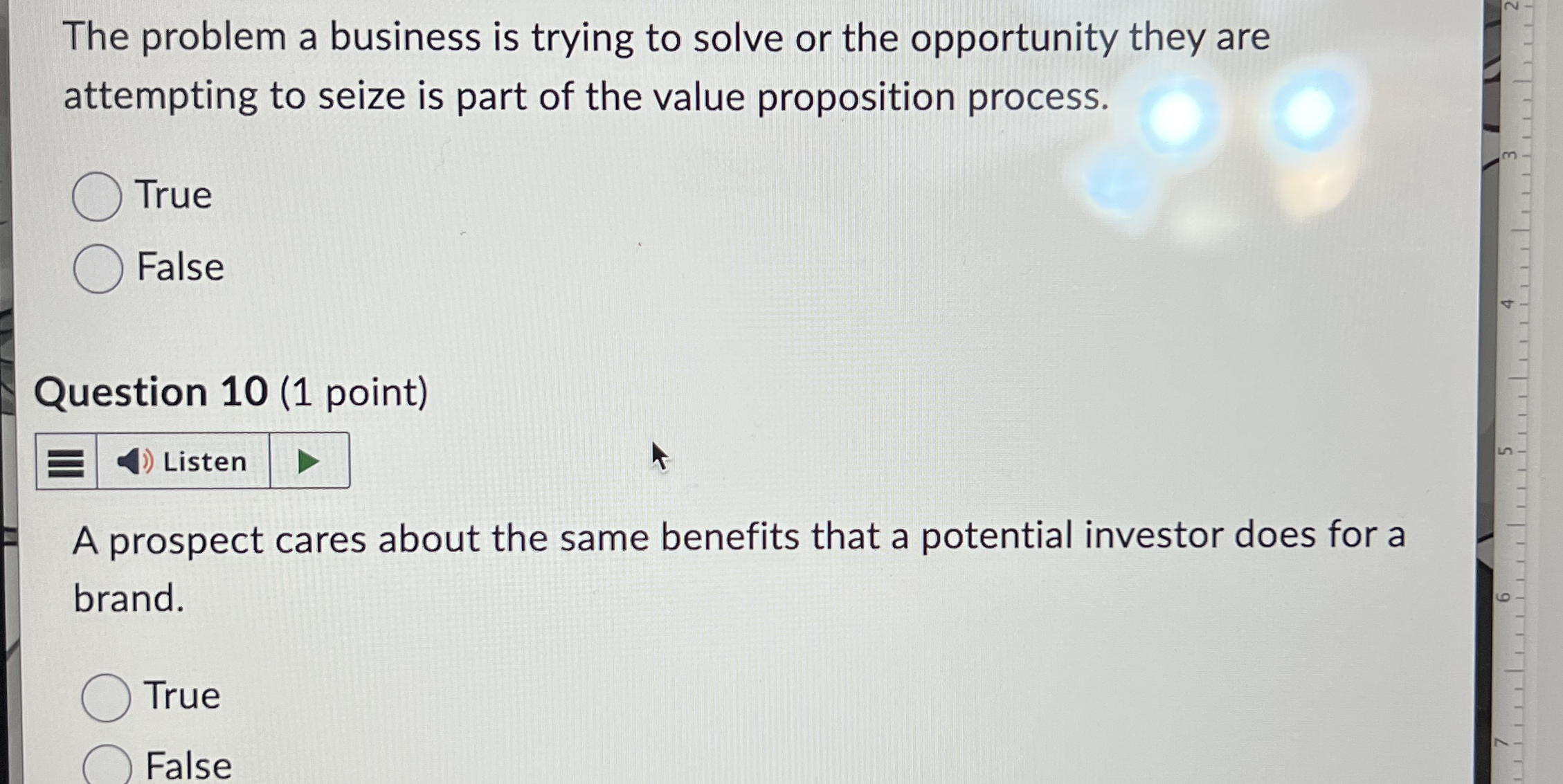 The problem a business is trying to solve or the