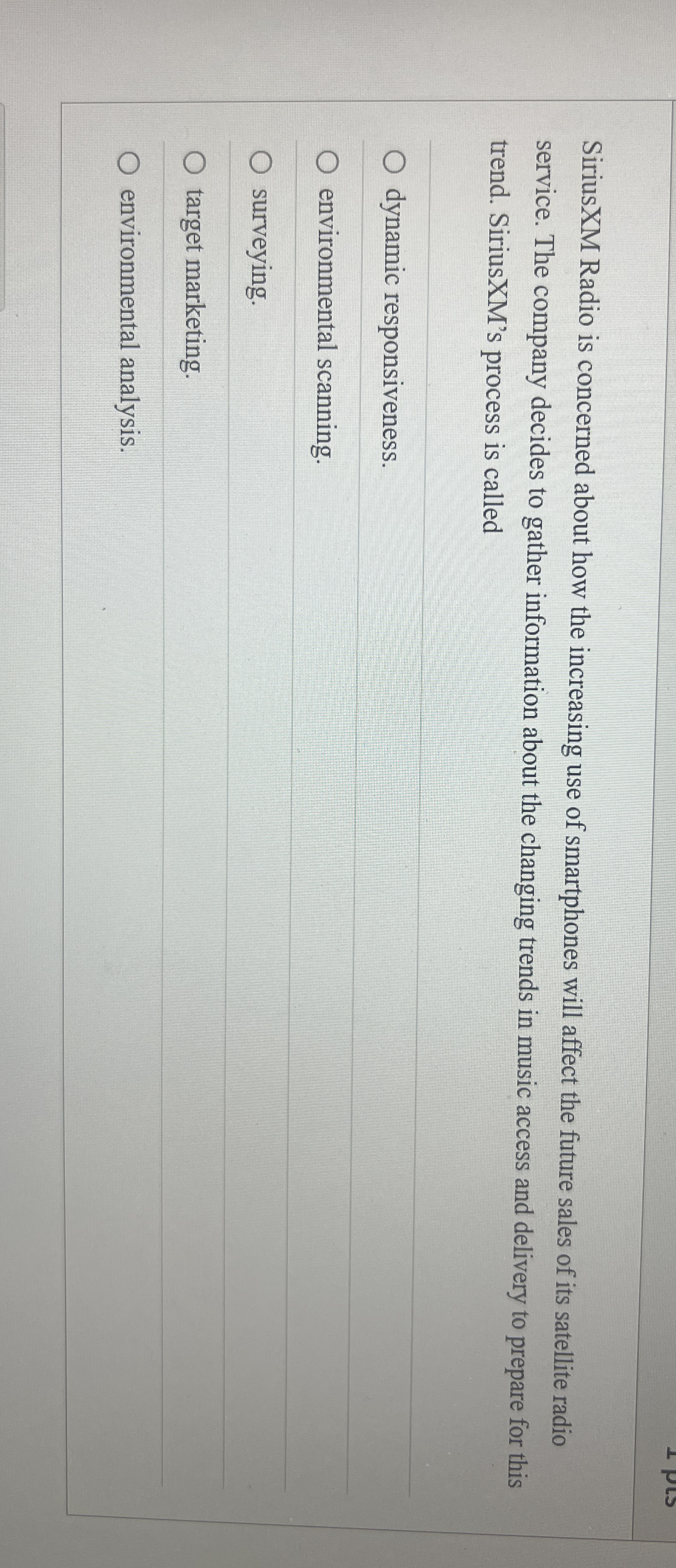 SiriusXM Radio is concerned about how the