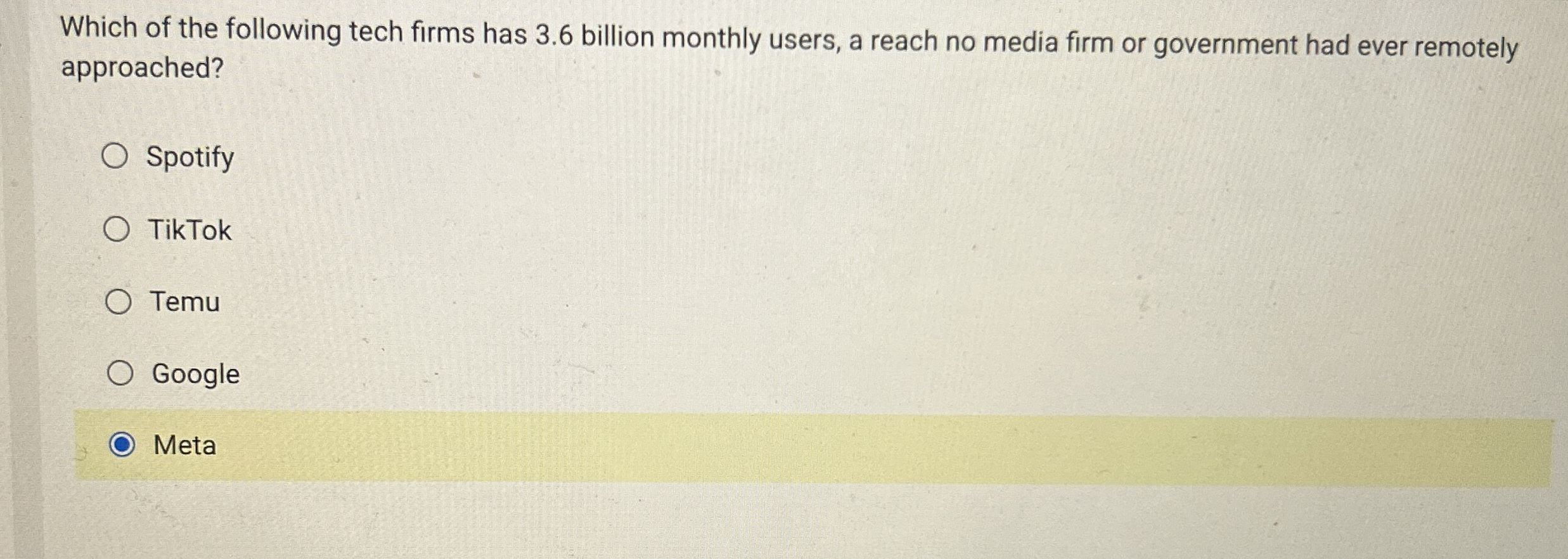 Which of the following tech firms has 3 . 6