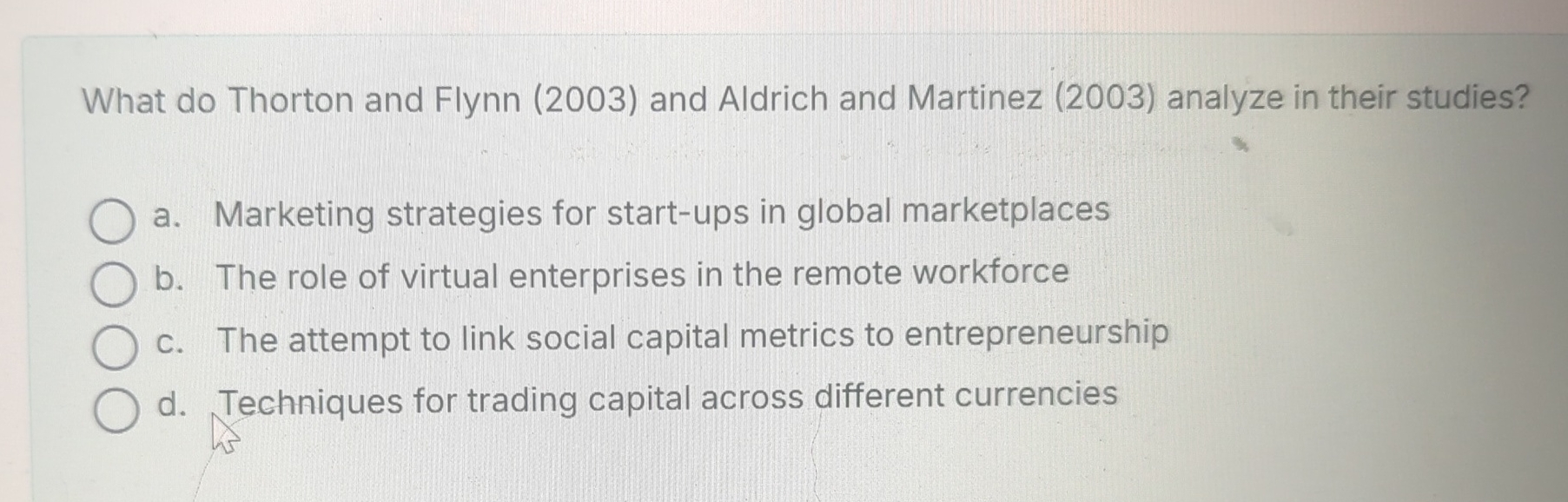 What do Thorton and Flynn ( 2 0 0 3 ) and Aldrich